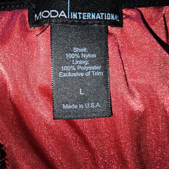 Moda International Top Lace Bustier Cami Spaghetti Strap Lace Red Women's Large - Picture 10 of 11